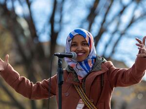 Omar, who is expected to swear into office in January 2019, is facing a 181-year-old law-imposed in 1837, that bans hats or any headwear in the House Chamber of the Capitol. (Photo Credit: Twitter/@IlhanMN)