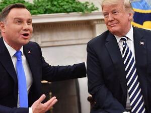 US President Donald Trump and Polish President Andrzej Duda (Twitter)