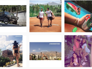 Some of the photos shared on "Rich Kids of Tehran" Instagram account for Iranian privileged youth. (Instagram/therichkidsoftehran)