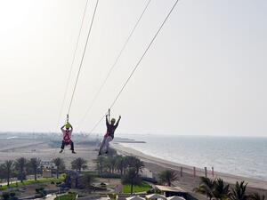 Thrill seekers will now be able to experience an adrenaline pumping feat as Millennium Resort Mussanah launched Oman’s first zip line facility.