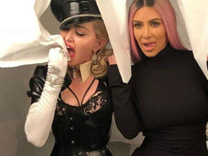 Madonna hinted her MDNA Skin company will partner with KKW Beauty in an Instagram post Monday (Source: Madonna - Instagram)