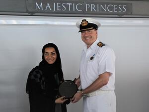 Majestic Princess at Abu Dhabi Cruise Terminal 2