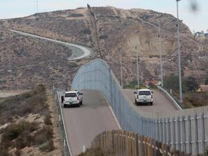 Border patrol agents patrolling the United States-Mexico border wall (AFP/File Photo)