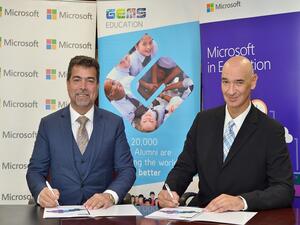 The GEMS Education -Microsoft MoU is built on two pillars; Enabling the 21st-century pedagogy and GEMS Education Leading innovation.

