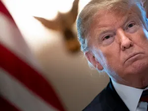 US President Donald Trump listens during a meeting on border security in the Cabinet Room of the White House in Washington, DC. (AFP/ File)