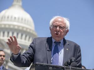 Senator Bernie Sanders (I-VT) speaks during a news conference regarding the separation of immigrant children at the U.S. Capitol on July 10, 2018 in Washington, DC. (AFP/ File)