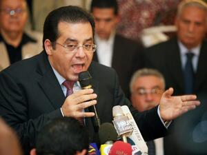 Former Egyptian MP Ayman Nour during a press conference at his party's headquarters in Cairo. (AFP/File? Photo)