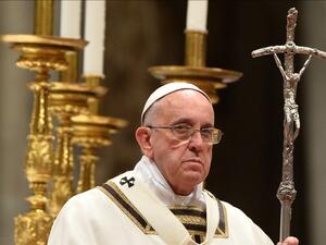 Pope Francis criticizes 'fashionable' homosexuality'.  (AFP / ALBERTO PIZZOLI)