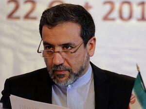 Iranian Deputy Foreign Minister for Political Affairs Abbas Araqchi speaking in Tehran, Iran. (AFP/Atta Kenare)
