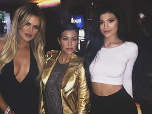 Kylie Jenner, Khloe and Kourtney Kardashian. (Kylie Jenner/ Instagram)