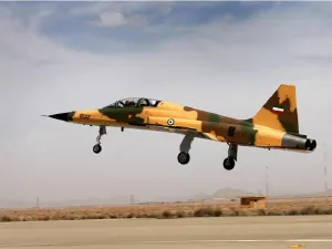 The "Kowsar" domestic fighter jet, a fourth-generation fighter, with "advanced avionics" and multi-purpose radar. (AFP/ File Photo)