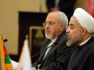 Iranian President Hassan Rouhani (R) and Foreign Minister Mohammad Javad Zarif. (AFP/File)