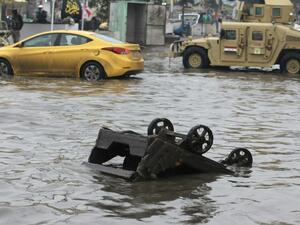 Iraq is one of the hottest countries on earth but when heavy rains do hit they can result in casualties and widespread damage. (AFP)