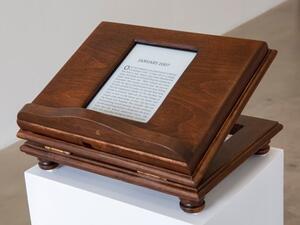 "Biting the Skin Around My Nails," 2018. Short story and a lectern. (Photos courtesy of Marfa')
