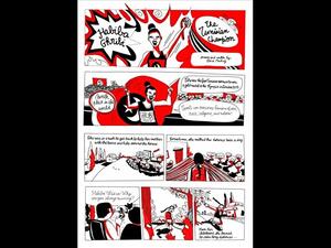 Lebanese comic magazine Samandal has depicted the struggle of  Arab women. (Samandal  Photo)