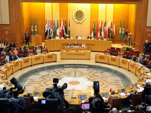 The Arab League meeting over Syria. (AFP/Mohamed Hossam)