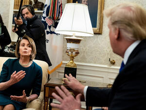 Incoming Speaker of the House Nancy Pelosi must find a way to work with President Donald Trump. (Brendan Smialowski/ AFP)
