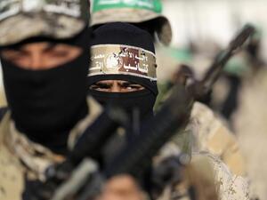 Hamas militants take part in a rally in Gaza city. (AFP/ File)