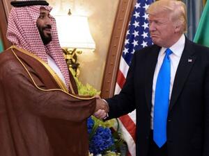 US president Donald Trump and Saudi crown prince Mohammed bin Salman at a meeting in Riyadh. (AFP/ File Photo)