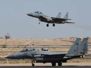 Saudi Arabia has deployed US-manufactured F-15 fighter jets in large numbers for its sometimes controversial bombing campaign in neighbouring Yemen (AFP /  File)