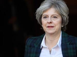 British Prime Minister Theresa May leaves Lancaster House in London. (AFP/File)