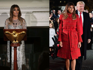 أجمل إطلالات السيدة الأولى الأمريكية خلال عام 2017