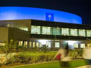 NYUAD turns blue for Autism Awareness.