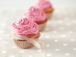 الكب كيك الزهري