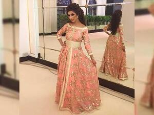 دنيا باطما تستعرض إطلالتها بالقفطان المغربي