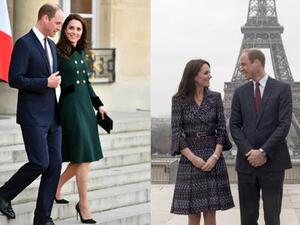 أناقة الدوقة كيت ميدلتون خلال زيارتها الخاطفة إلى باريس