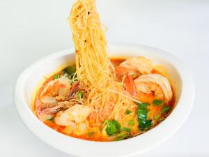 معكرونة بالجمبري "صيامي"

