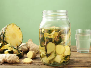 شراب الأناناس بالزنجبيل لمحاربة سرطان الثدي