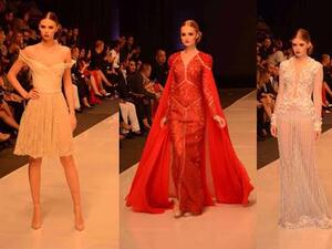 تميزت التصميمات بالتنوع والرقي بلمسات مصمم الأزياء المتميز عبد محفوظ 