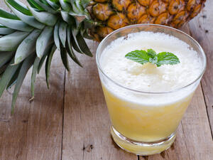 عصير أناناس بالنعناع