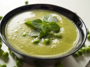 شوربة البازيلاء مع الجزر 