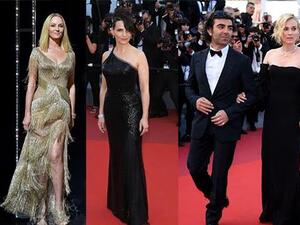 النجمات يتألقن بالأسود في ختام مهرجان كان السينمائي