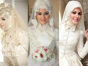 مجموعة من فساتين الزفاف للمحجبات لتكوني أجمل عروس في العيد