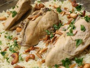 فتة الدجاج بالريحان والنعناع