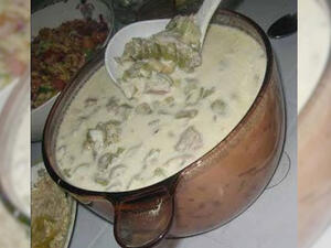 طريقة عمل الفول الأخضر باللبن 