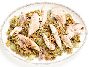 طريقة عمل الفريكة بالدجاج