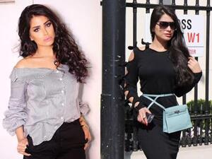 تختار إسراء الهاجري مجموعة من قطع الأزياء الإستثنائية وخاصة الأحذية الغريبة