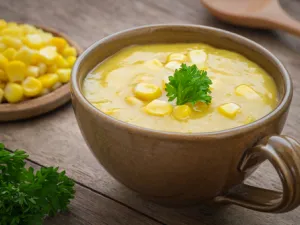 شوربة الكريمة بالذرة