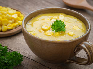 شوربة الكريمة بالذرة