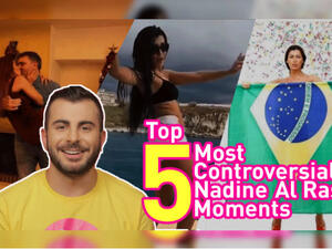 Wherever Lebanese Actress Nadine Al Rassi goes, controversy quickly follows. (Source: Albawaba Entertainment - Youtube)