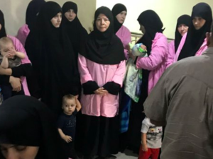 19 women were sentenced to life in prison by an Iraqi court on April 29, 2018 for "joining and supporting" ISIS. (AFP Photo/ Ammar Karim) 