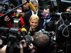President of the Croatian Democratic Union (HDZ) Kolinda Grabar-Kitarovic. (AFP/File)