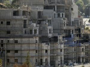 Buildings under construction in the Jewish settlement of Kiryat Arba outside Hebron, July 6, 2016. (AFP/File)