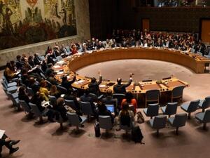 The UN Security Council votes at United Nations Headquarters in New York, December 10, 2015. (AFP/Don Emmert)