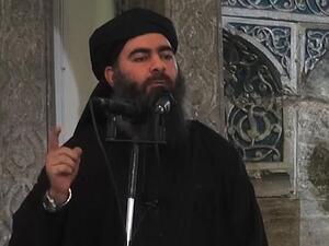 A screen grab of Abu Bakr al-Baghdadi addressing his followers. (AFP/File)