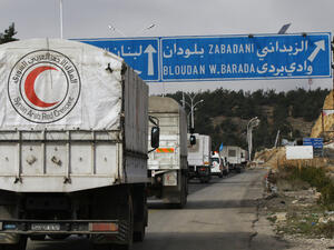 Although fierce fighting is raging across the country, desperately needed humanitarian relief has been delivered for the first time in almost six months. (AFP/File)